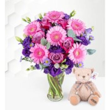 The September Bouquet with Teddy