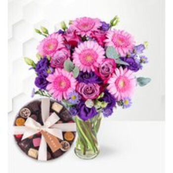 The September Bouquet with Premium Belgian Chocolates