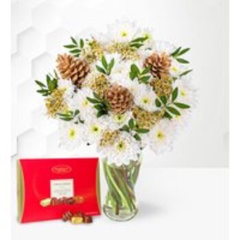 Winter Chrysanthemums with Chocolates