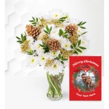 Winter Chrysanthemums and Card