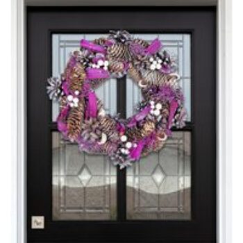 Magenta Christmas Wreath