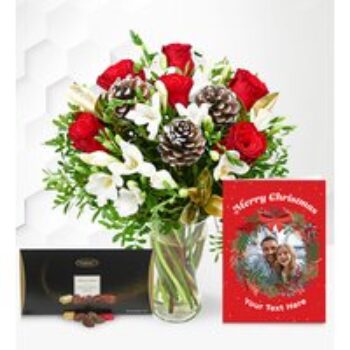 Festive Rose & Freesia Bundle