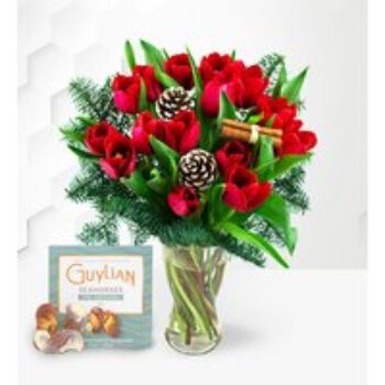 Christmas Tulips with Chocs