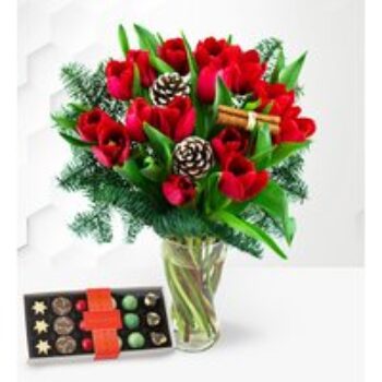 Christmas Tulips & Festive Chocolates