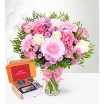 December Bouquet & Chocolate Gift