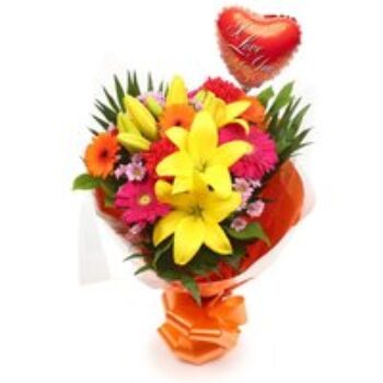 Love Balloon & Summer Sun Bouquet