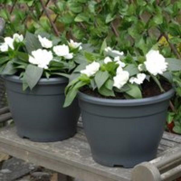 Patio Planter Sabina Dark Grey