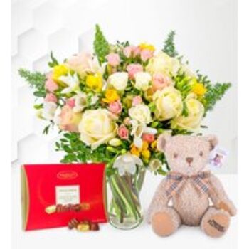 Rose and Freesia Gift Set