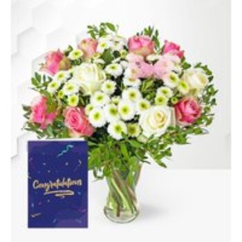 Rose Meadows with Congratulations Card