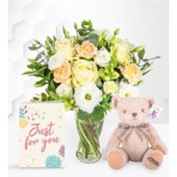 Ivory Harmony with Teddy & Card