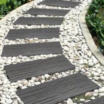 Eco-Friendly Grey Stepping Stone Rail Road Sleepers