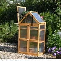 Garden Gear Wooden 3 Shelf Greenhouse