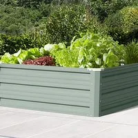 Metal Raised Garden Bed - Sage Green