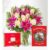 Festive Pink Lilies & Roses Joyful Gift