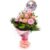 Birthday Balloon & Cherished Pink Bouquet