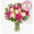 Pink Lilies & Roses with Baby Girl Balloon